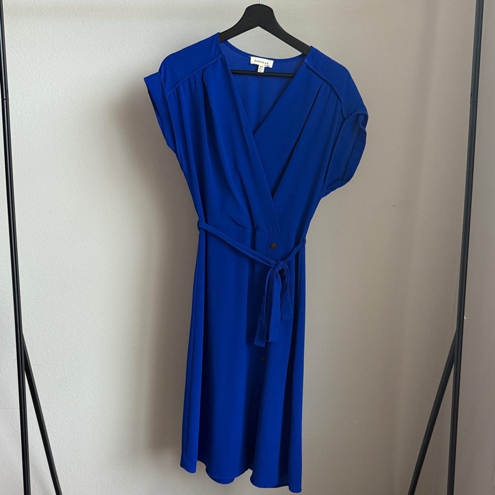 Monteau Royal Blue Midi Dress